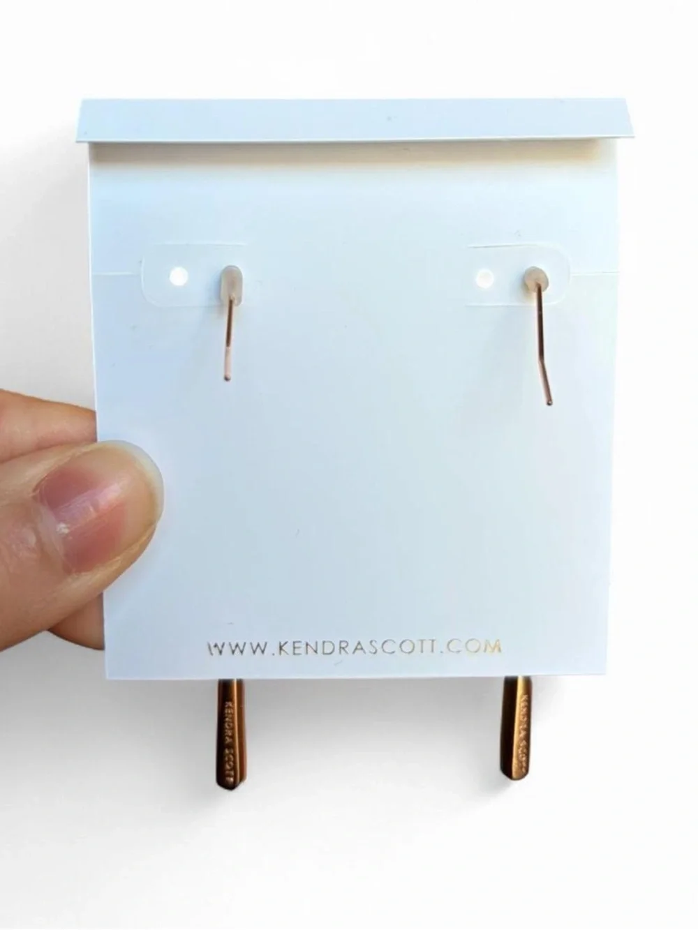 Kendra Scott ‘Melissa’ Rose Gold Drop Earrings - Picture 4 of 4